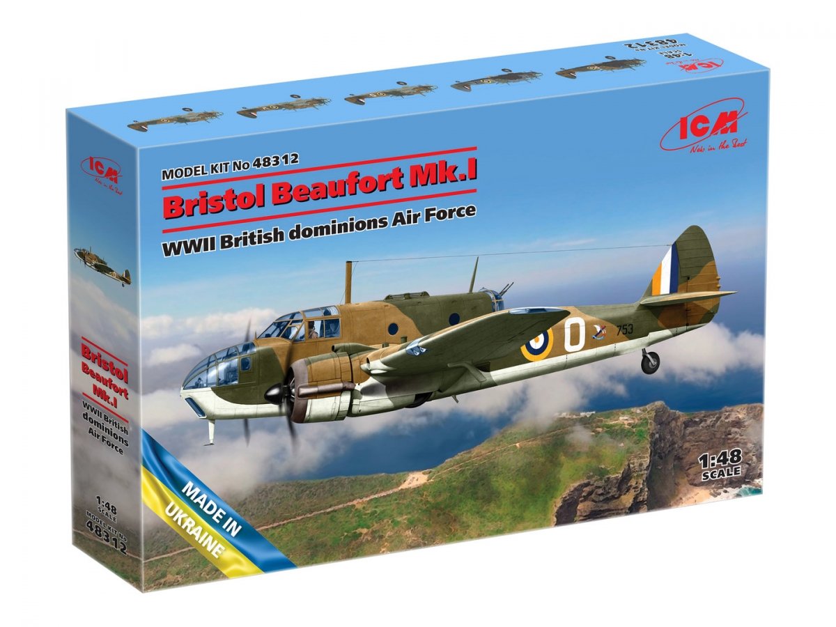ICM 48312 Bristol Beaufort Mk.I WWII British dominions Air Force 1/48 – immagine 2