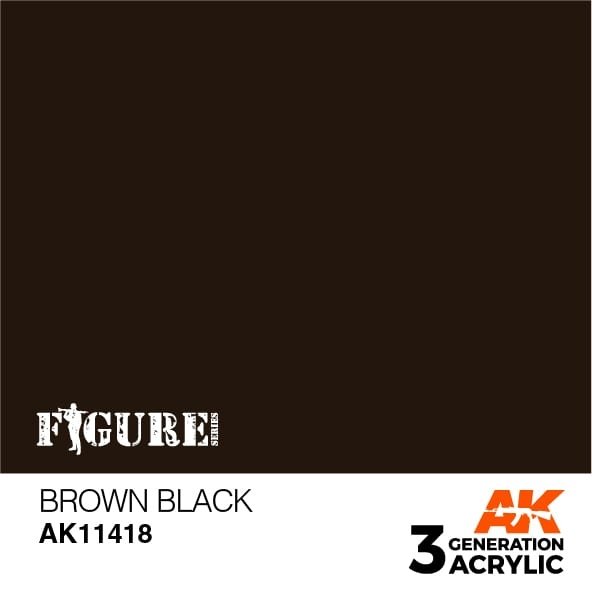 AK Interactive AK11418 Marron Noir 17 ml