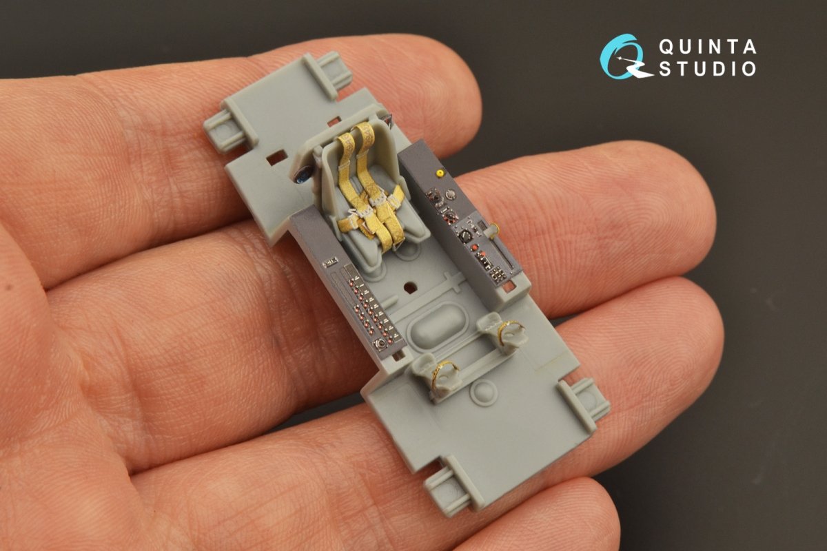 Quinta Studio QD48268 Ta 152C 3D-Printed &amp;amp; coloured Interior on decal paper (Hobby Boss) 1/48 – immagine 8