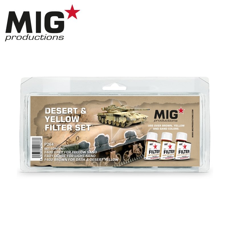 MIG Productions P264 Desert &amp;amp; Yellow filter set (3x35ml)
