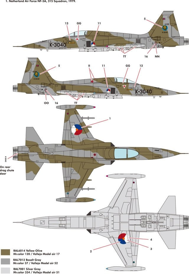 Kinetic K48110 NF-5A Freedom Fighter 1/48 – imagen 2