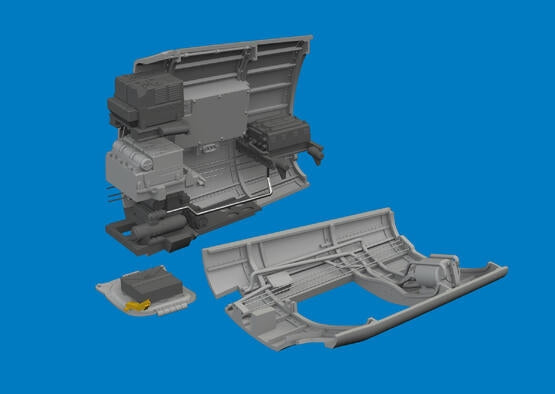 Eduard 6481191 P-40K radio compartment PRINT EDUARD 1/48