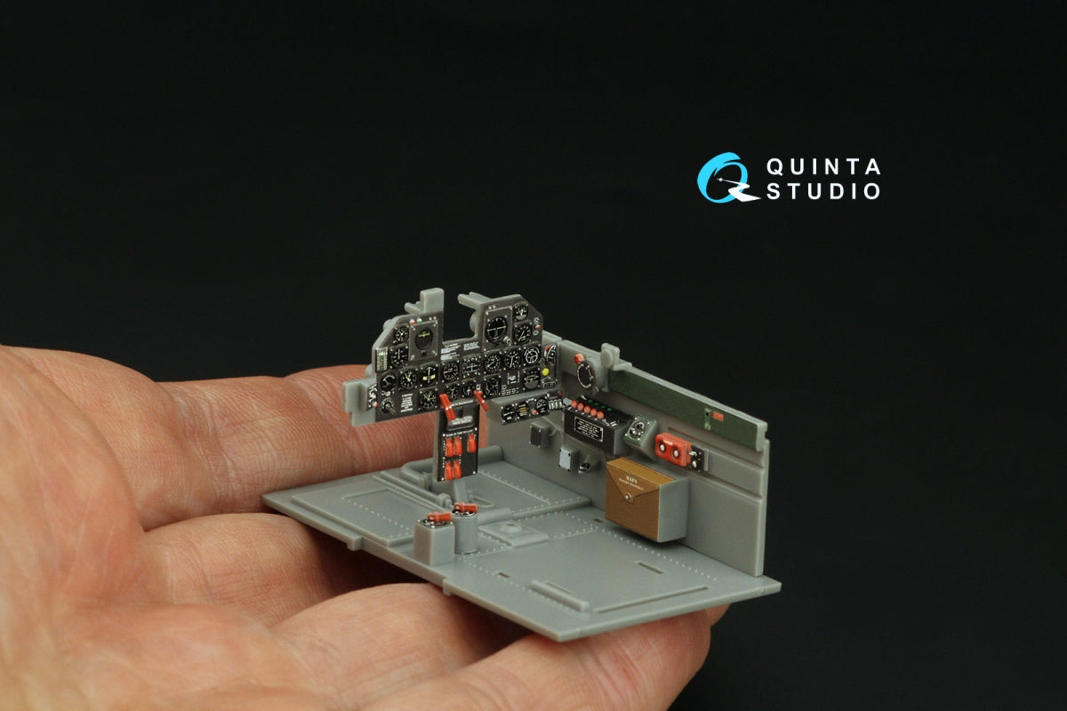 Quinta Studio QD32198 P-47D Thunderbolt Bubbletop Late 3D-Printed colored Interior on decal paper (Hasegawa) 1/32 – image 5