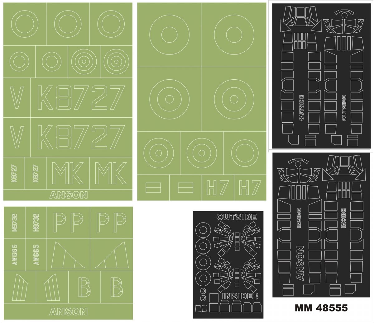 Montex MM48555 AVRO ANSON for AIRFIX A09191 1/48