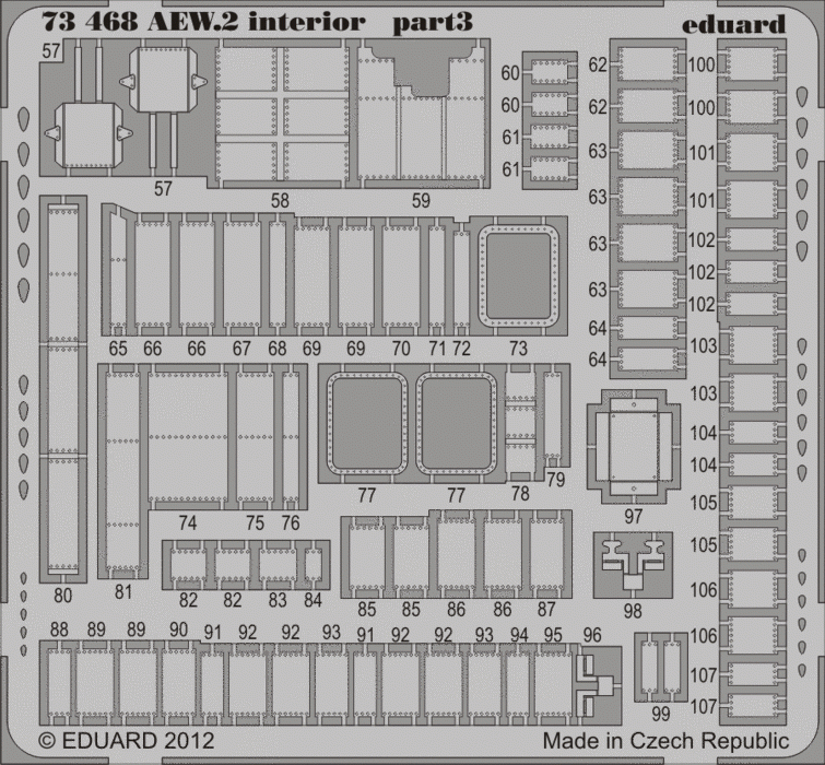 Eduard 73468 Sea King AEW.2 interior S. A. 1/72 CYBER HOBBY – immagine 2