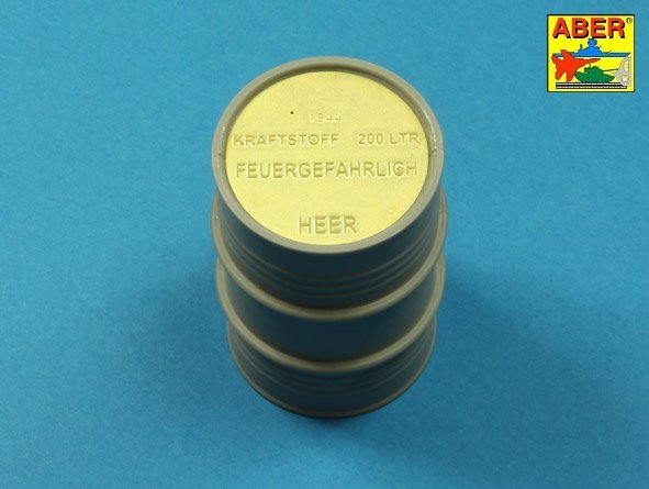 Aber 16158A German WW II 20L Jerry Can closings &amp;amp; 200L fuel drum covers (choice A) 1/16 – immagine 5