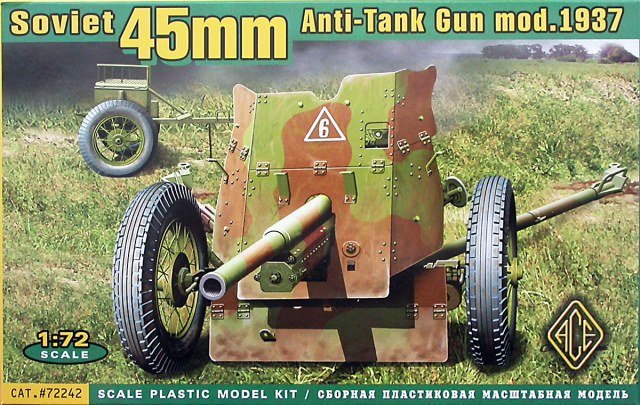 ACE 72242 Canon antichar soviétique de 45 mm modèle 1937 (1/72)