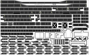 Pontos 23005F1 USS BB-61 Iowa 1944 Detail Up Set (20B Deck Blue stained wooden deck) 1/200 – immagine 7