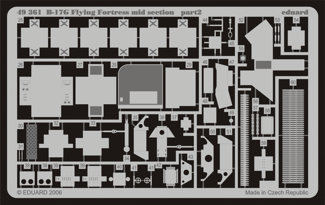 Eduard 49361 B-17G mid section 1/48 Revell – immagine 2