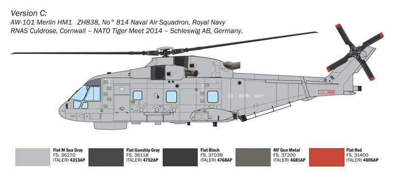 Italeri 1486 Westland AW-101 Merlin HM.1 1/72 – zdjęcie 6