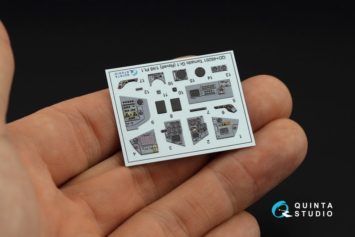 Quinta Studio QDS+48261 Tornado GR.1 3D-Printed coloured Interior on decal paper (Revell) (small version) (with 3D-printed resin parts) 1/48 – zdjęcie 4