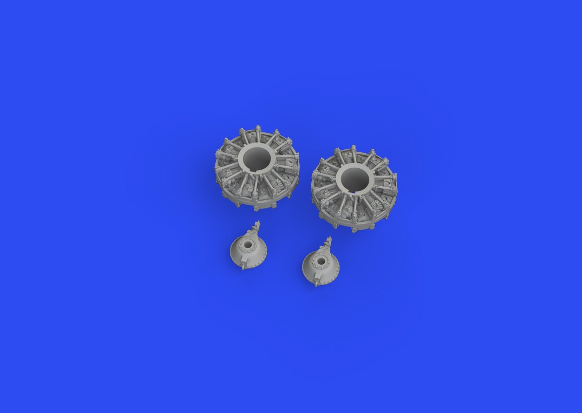 Eduard 672275 B-25J engines EDUARD/HASEGAWA 1/72 – immagine 3