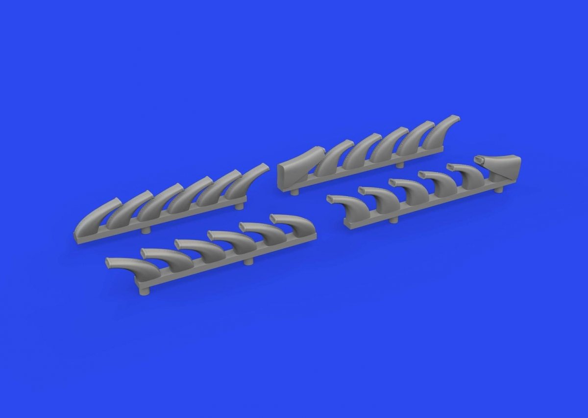 Eduard 648878 Do 335A exhaust stacks PRINT TAMIYA 1/48 – zdjęcie 3