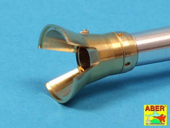 Aber 16L-08 Wczesny hamulec wylotowy do Lufy używanej we wczesnej wersji czołgu Tiger I, King Tiger (wieża Porsche) / Early muzzle brake used on German 8,8cm barrel Tiger I - early and Tiger II (Porsche turret) 1/16 – Bild 10