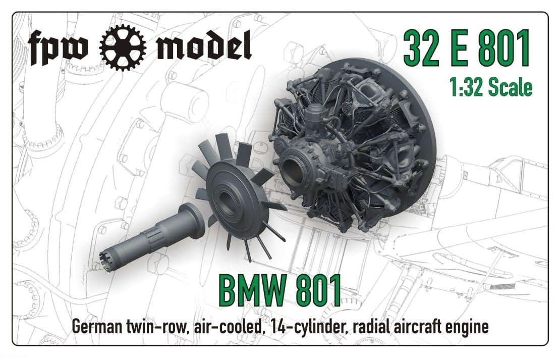 FPW Model 32E801 BMW 801 (Fix) 1/32