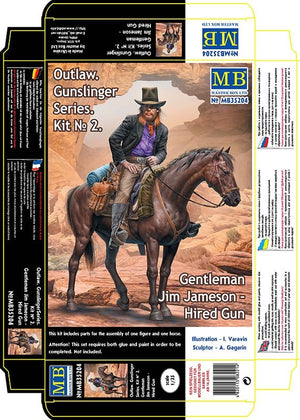 Master Box 35204 Outlaw. Gunslinger #2: Gentleman Jim Jameson Hired Gun 1/35 – Bild 2