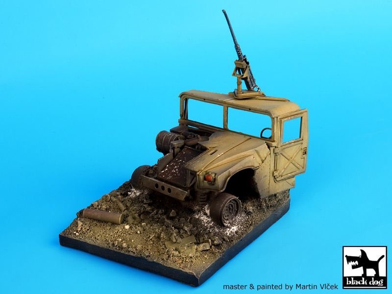 Black Dog D35018 Destroyed Humvee base 1/35 – zdjęcie 5