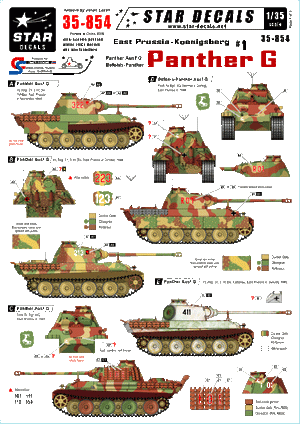 Star Decals 35-854 Prusse-Orientale/Koenigsberg 1 1/35