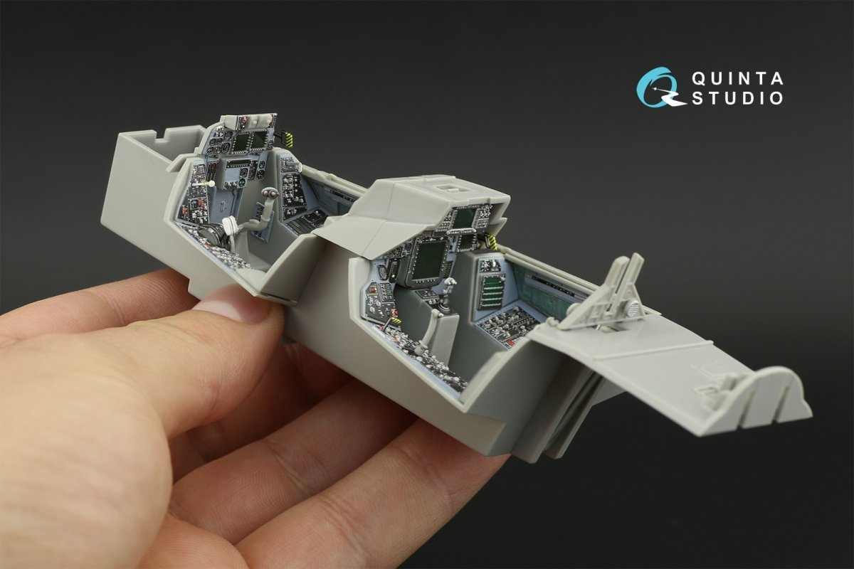 Quinta Studio QD32033 F-14D 3D-Printed &amp;amp; coloured Interior on decal paper ( Trumpeter ) 1/32 – immagine 7