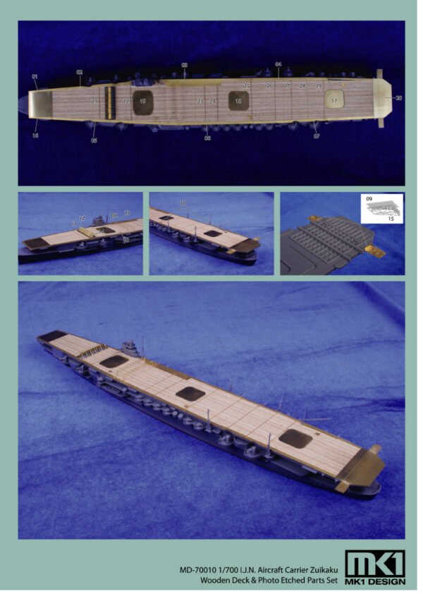 MK1 Design MS-70008 I.J.N SHOKAKU DETAIL-UP ETCHED PART 1/700 – Bild 3