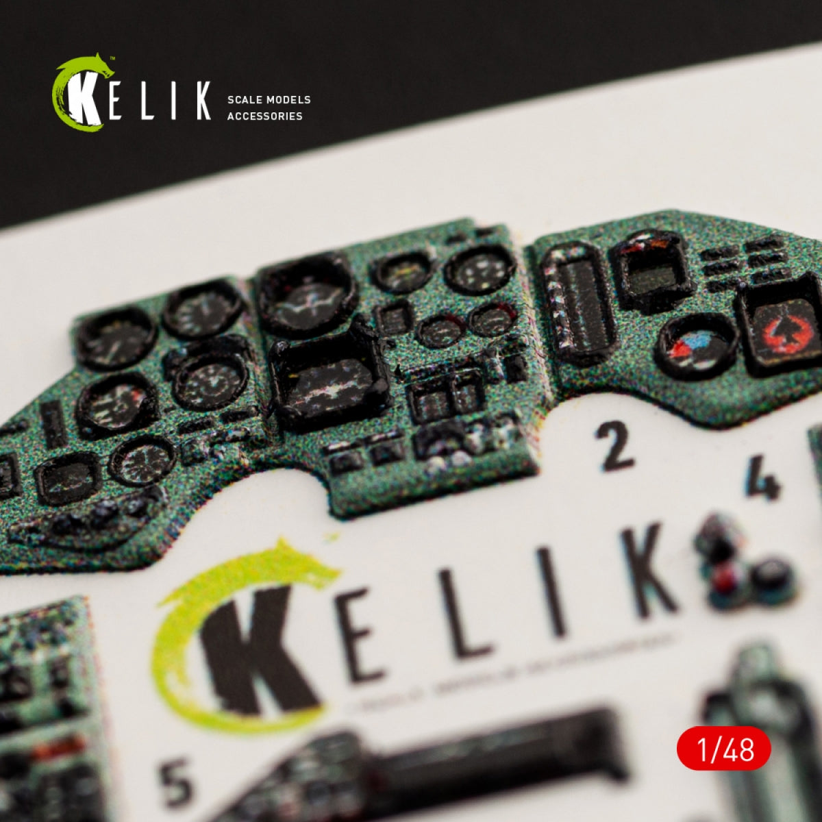 KELIK K48051 SU-27 FLANKER INTERIOR 3D DECALS FOR GWH KIT 1/48 – immagine 2