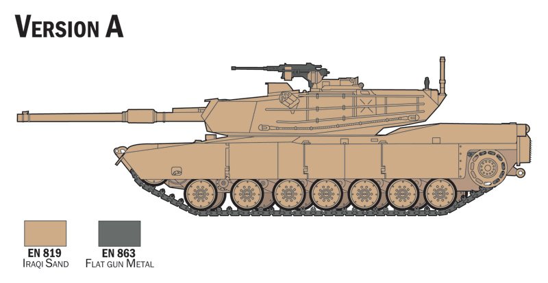 Italeri 72004 M1 Abrams - Complete Set For Modeling 1/72 – Bild 4