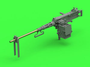 Master GM-35-069 Browning M2HB .50 cal (12,7mm) - karabin maszynowy z mocowaniem czołgowym - wczesny okres II w.św. (kołyska D69820 z małą skrzynką amunicyjną D68375) 1/35 – immagine 10