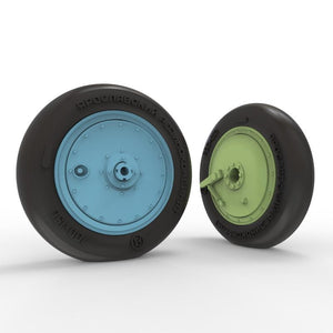 Quinta Studio QT48036 I-16 Wheels (late type) with separate hubs and weighted tires (all kits) 1/48 – imagen 3