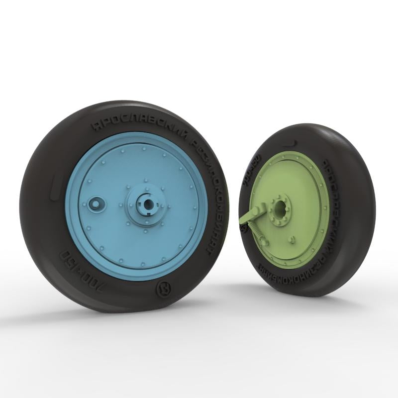 Quinta Studio QT48036 I-16 Wheels (late type) with separate hubs and weighted tires (all kits) 1/48 – imagen 3