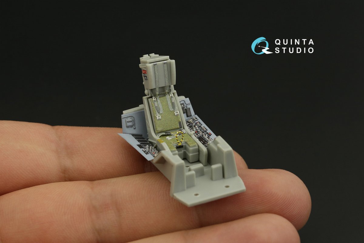 Quinta Studio QD48279 F/A-18C early 3D-Printed &amp;amp; coloured Interior on decal paper (HobbyBoss) 1/48 – immagine 9