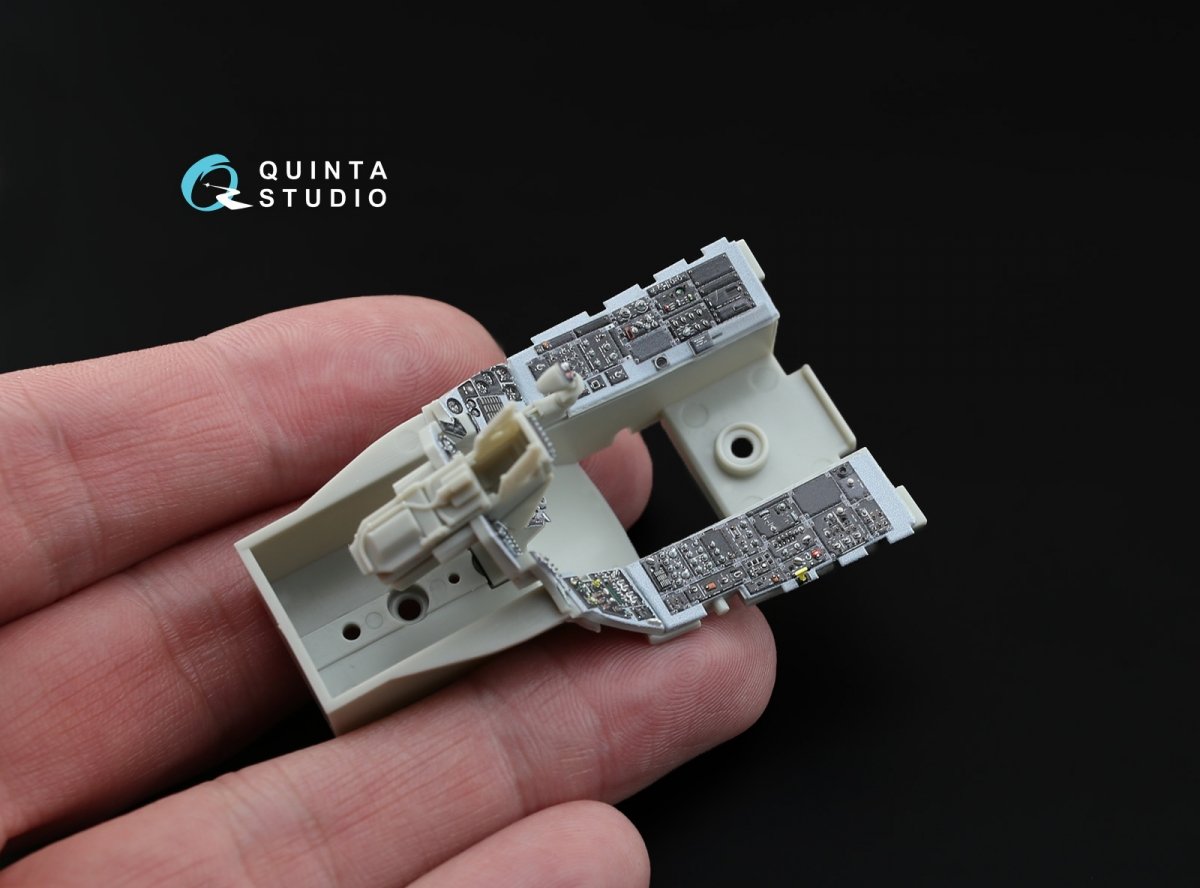 Quinta Studio QDS-32003 F-16C 3D-Printed &amp;amp; coloured Interior on decal paper ( Tamiya ) (small version) 1/32 – Bild 5