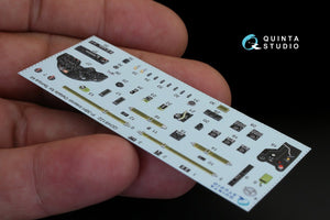 Quinta Studio QD48122 P-38H 3D-Printed &amp;amp; coloured Interior on decal paper (for Tamiya kit) 1/48 – immagine 2