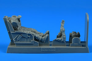 Aerobonus 320139 Figurine de pilote de chasse de l&amp;#39;USAF avec siège éjectable pour F-86 Sabre (Hasegawa/Italeri, échelle 1/32)