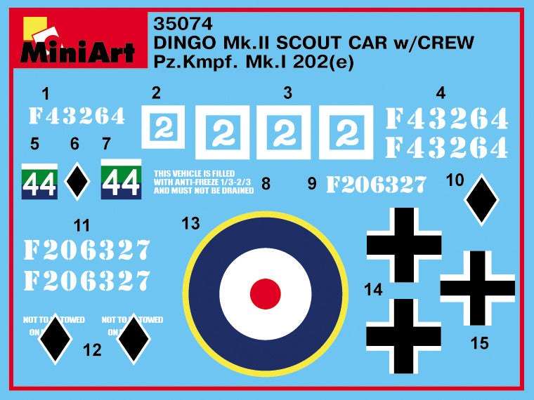 MiniArt 35074 DINGO Mk.II SCOUT CAR w/CREW 1/35 – zdjęcie 19