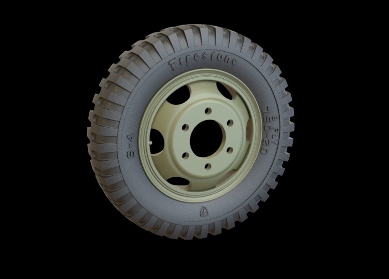 Panzer Art RE35-313 GMC road wheels set (Firestone) 1/35 – immagine 3