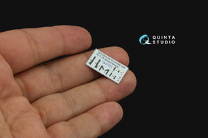 Quinta Studio QD72051 F-35A Lighting II 3D-Printed &amp;amp; coloured Interior on decal paper (Tamiya) 1/72 – zdjęcie 7
