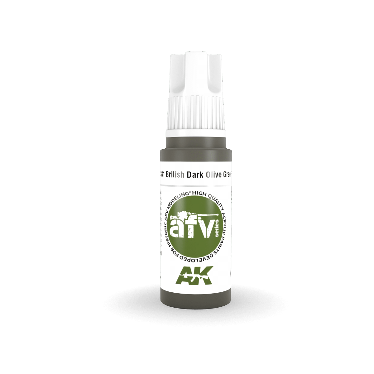 AK Interactive AK11381 PFI vert olive foncé britannique 17 ml – image 2