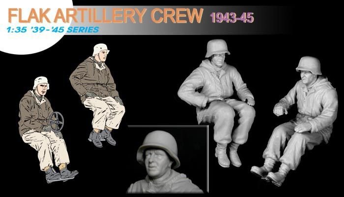 Dragon 6275 Flak Artillery Crew(Winter1943-45) 1/35 – immagine 7
