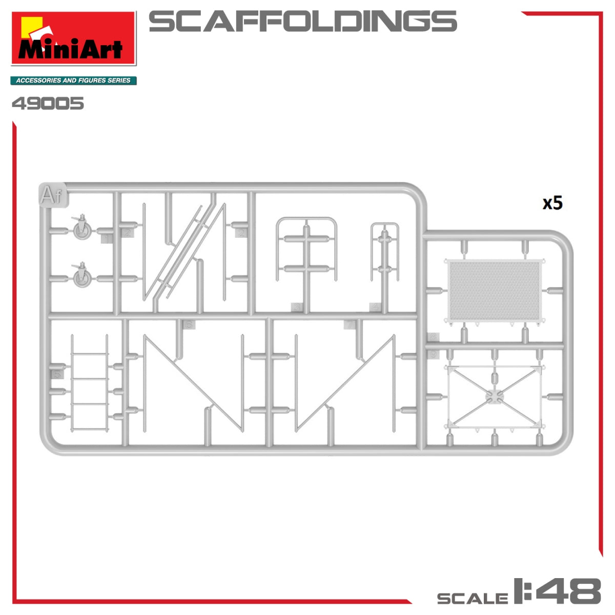 MiniArt 49005 SCAFFOLDINGS 1/48 – imagen 7