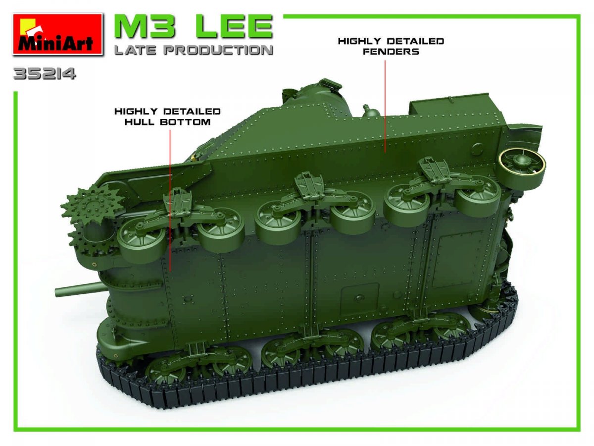 MiniArt 35214 M3 LEE LATE PROD 1/35 – zdjęcie 3