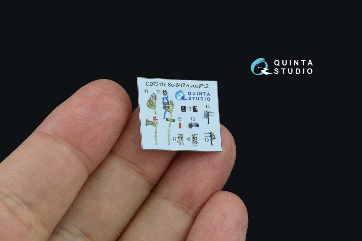 Quinta Studio QD+72116 Su-24M 3D-Printed coloured Interior on decal paper (Zvezda) (with 3D-printed resin part) 1/72 – immagine 5