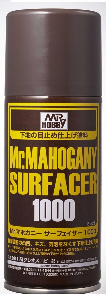 Mr.Hobby B-528 Acajou (brun foncé) Surfacer 1000