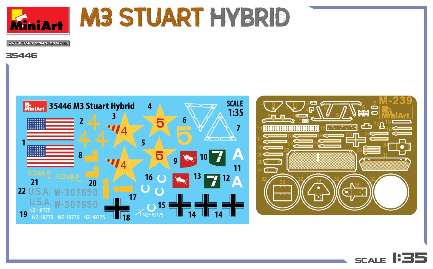 MiniArt 35446 M3 Stuart Hybrid 1/35 – immagine 2