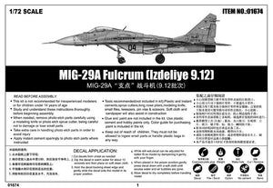 Trumpeter 01674 MIG-29A Fulcrum Izdeliye 9.12 – Bild 2