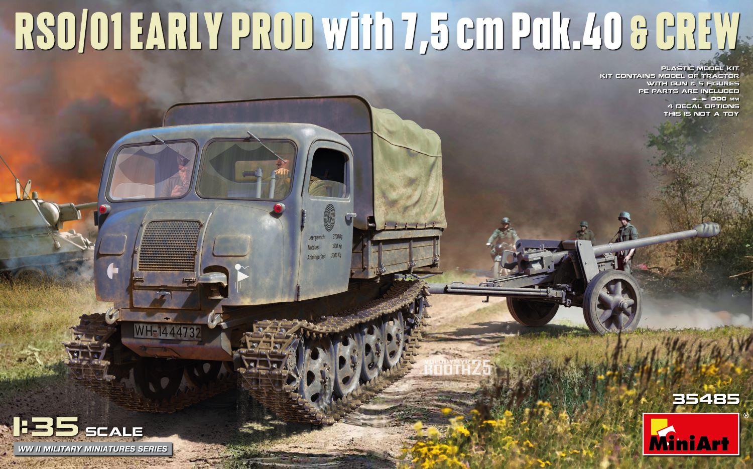 MiniArt 35485 RSO/01 Early Prod. with 7,5 cm Pak.40 &amp;amp; Crew 1/35