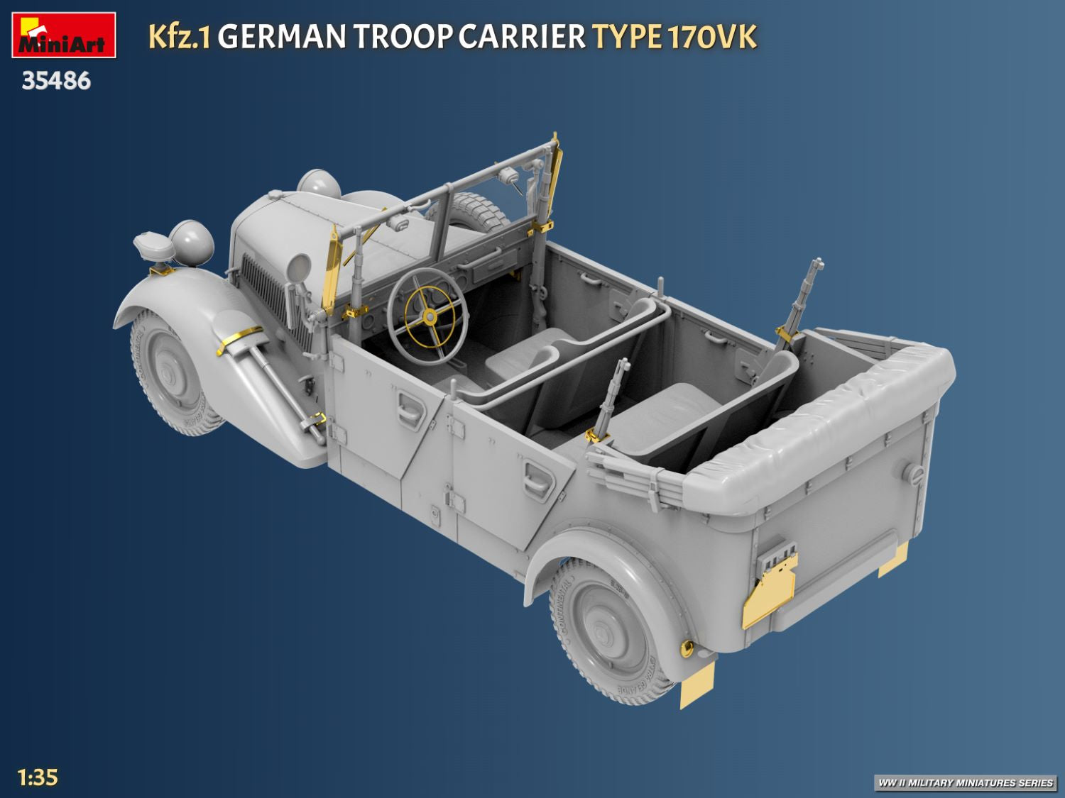 MiniArt 35486 Kfz.1 German Troop Carrier Type 170VK 1/35 – Bild 7
