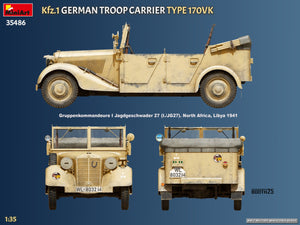 MiniArt 35486 Kfz.1 German Troop Carrier Type 170VK 1/35 – Bild 13