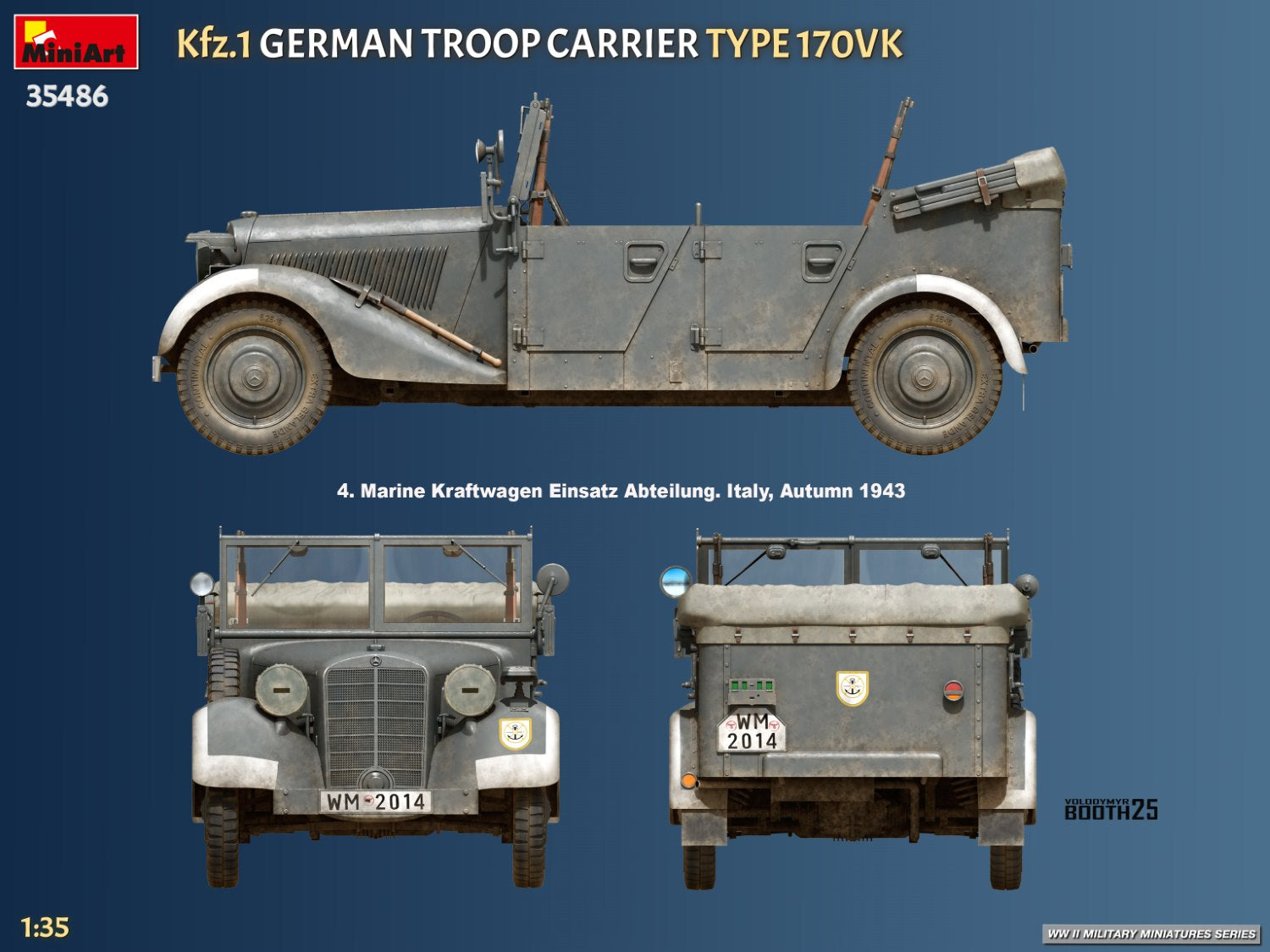 MiniArt 35486 Kfz.1 German Troop Carrier Type 170VK 1/35 – Bild 14