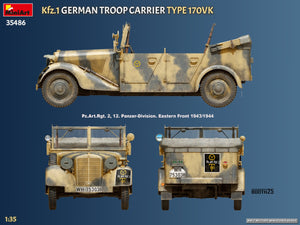MiniArt 35486 Kfz.1 German Troop Carrier Type 170VK 1/35 – Bild 15