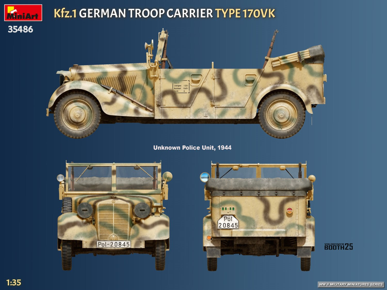 MiniArt 35486 Kfz.1 German Troop Carrier Type 170VK 1/35 – Bild 16